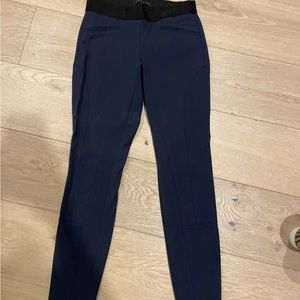 Theory navy blue cropped riding pants
